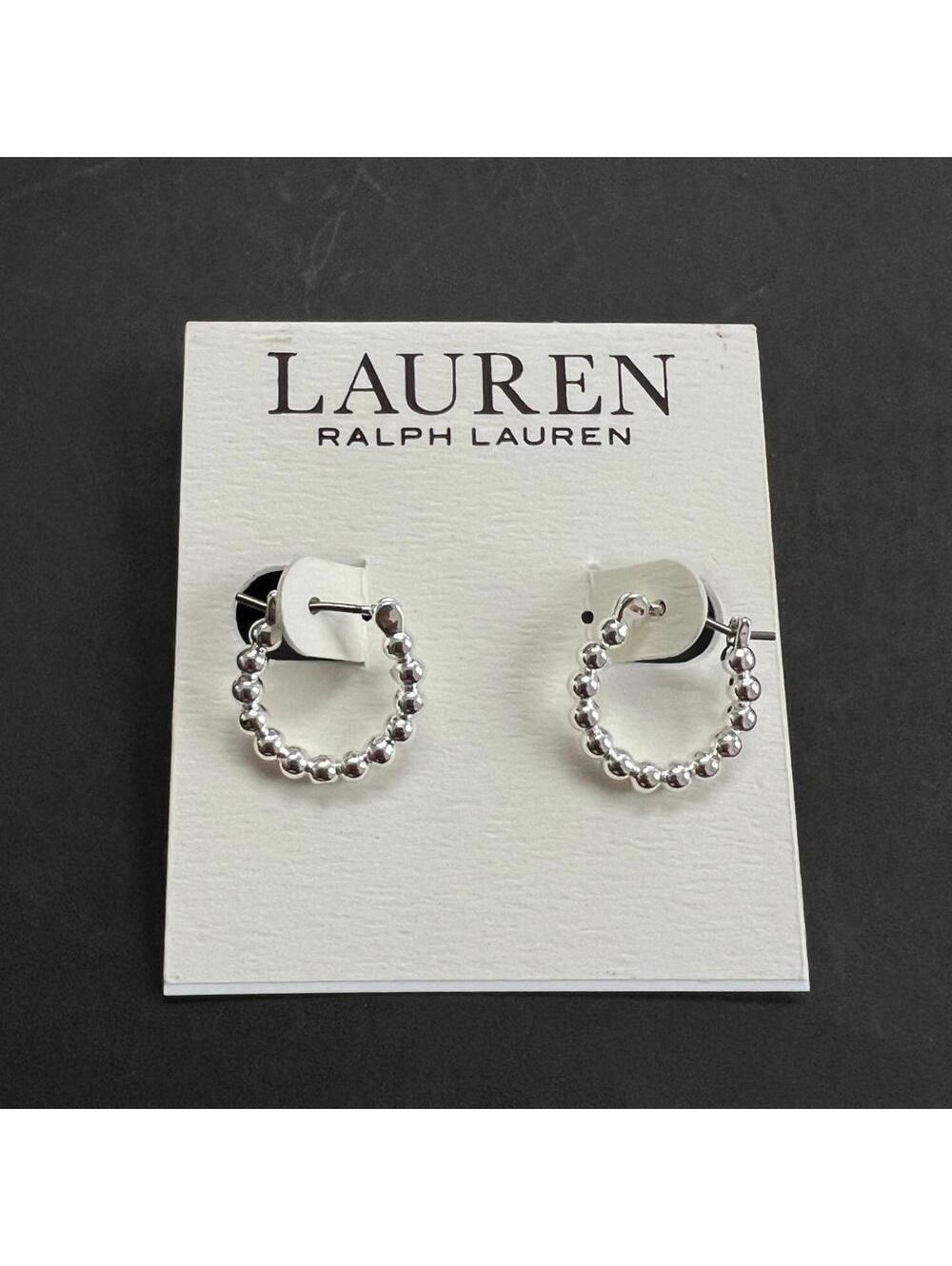 Lauren Ralph Lauren Bead Hoop Earrings